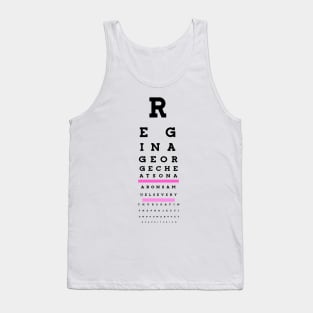 Regina George cheats... Eye chart Tank Top